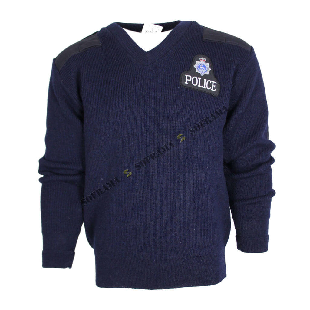 British police blue commando sweater - Soframa